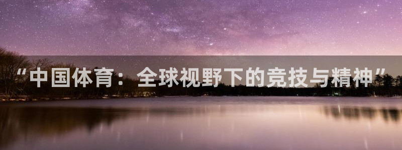 “中国体育：全球视野下的竞技与精神”
